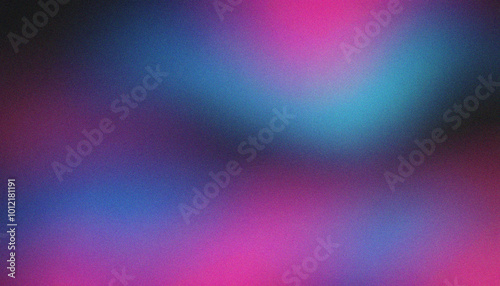 grainy gradient background grunge noise texture header poster banner design Pink, Blue, Black. Stylish color gradient for a stylish grainy wave