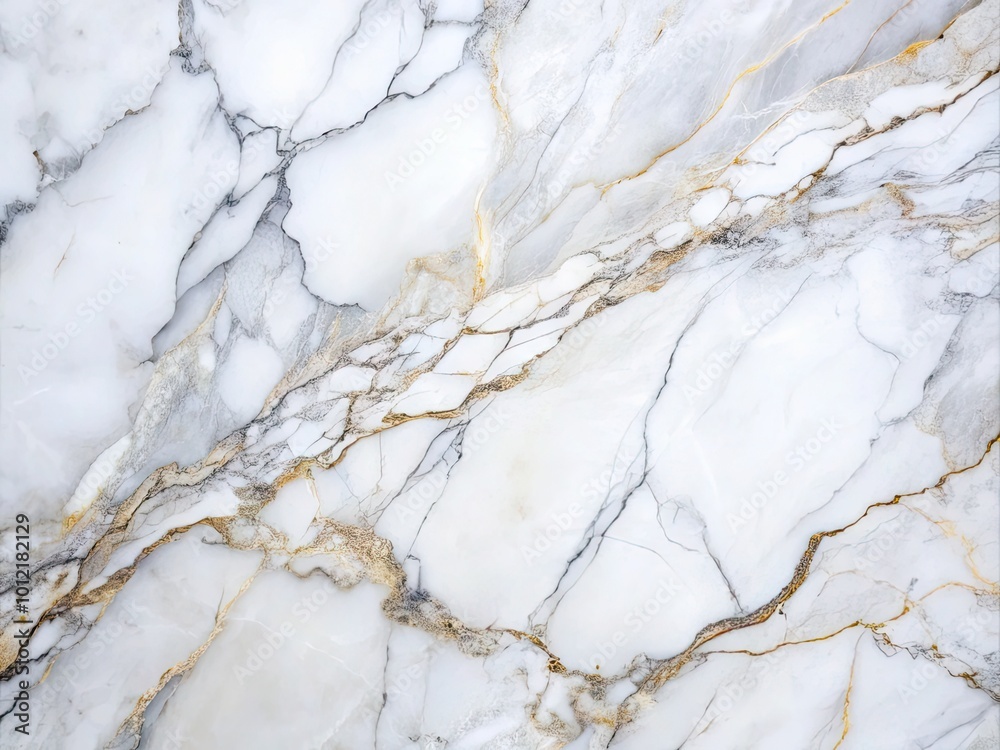 Elegant White Marble Texture with Subtle Gray Veins Ideal for Backgrounds and Design Projects