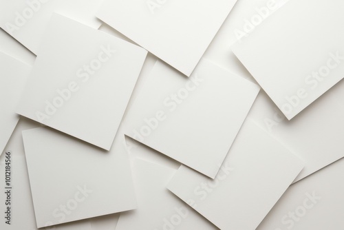 Wallpaper Mural White blank business cards on a white background Torontodigital.ca