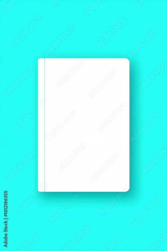 White Book Cover Template Flat Lay on Blue Background in Minimalistic Style, Featuring Simple Design Without Shadows or Text.
White Book Cover Template Flat Lay on Blue Background in Minimalistic Style, Featuring Simple Design Without Shadows or Text.