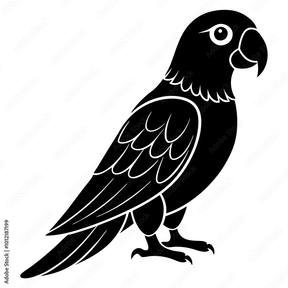 Obraz premium Cute Parrot Illustrations Adorable Bird Graphics for Creative Designs