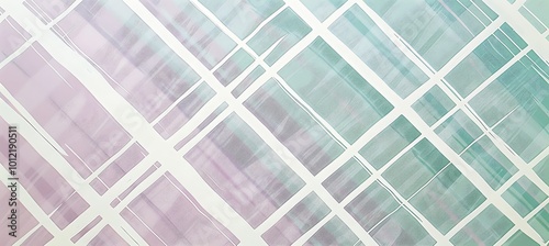 Dynamic Blend of Green and Purple Diagonal Lines Creating an Abstract Visual Flow in a Modern and Vibrant Geometric Background