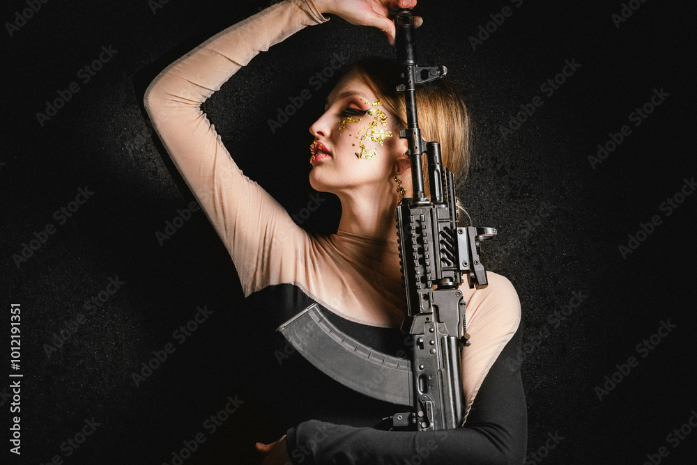 Woman with rifle Woman with rifle