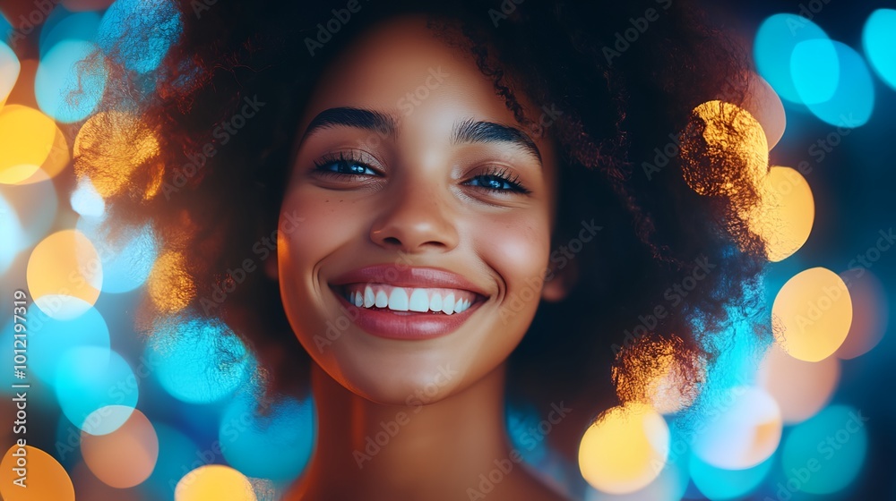 a woman with a smile on her face a woman with a smile on her face