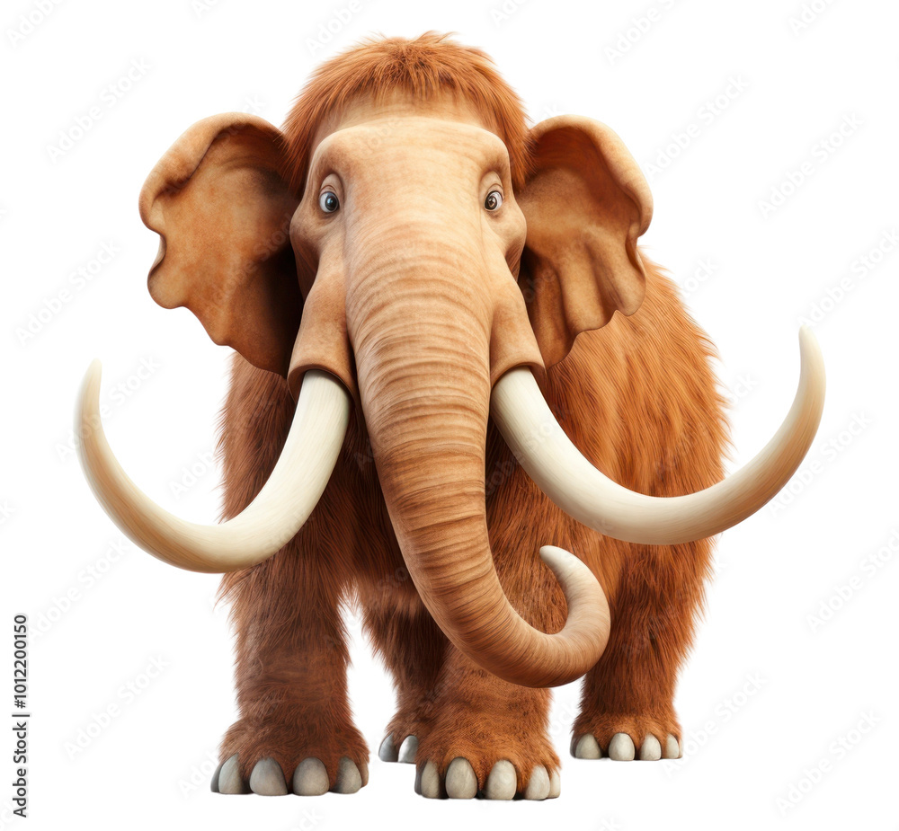 Obraz premium PNG Elephant wildlife mammoth cartoon.