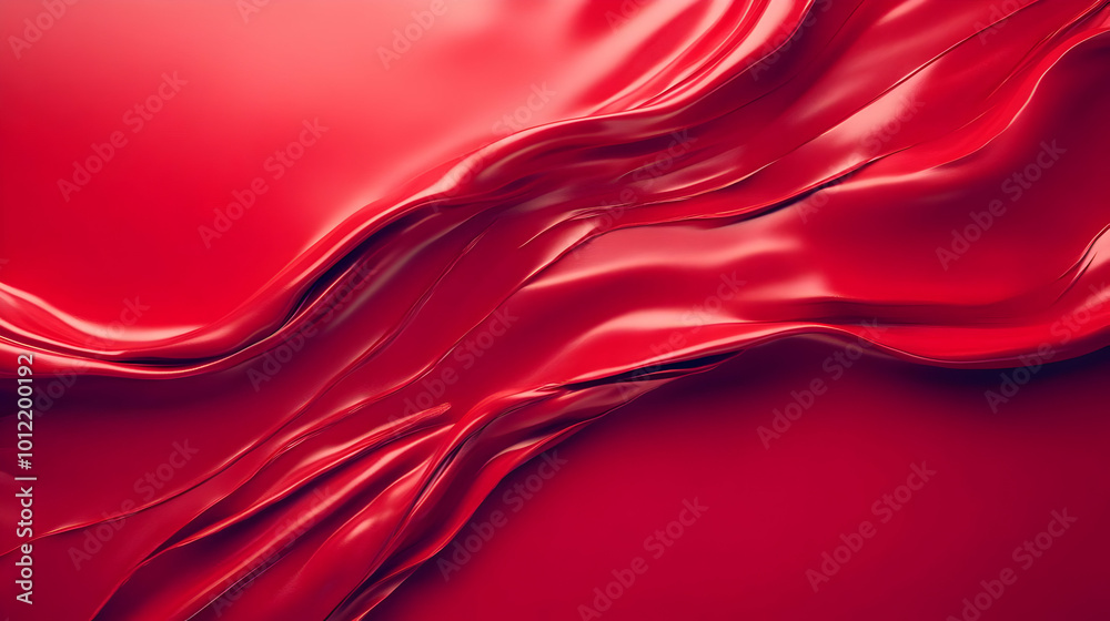 Abstract Red Wavy 3D Background Abstract Red Wavy 3D Background