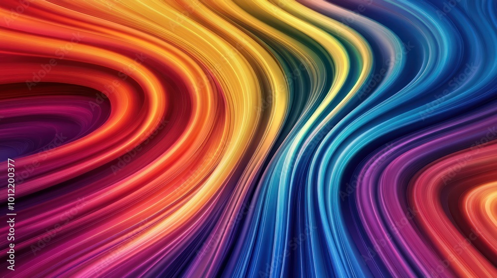 Abstract colorful wavy background