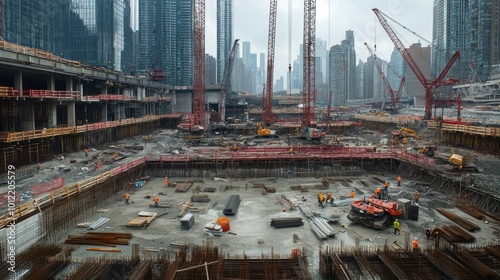 Construction Site in a City photo