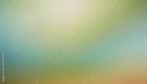 Olive Drab, Powder Blue, Mint Green, Cinnamon grainy color gradient background turquoise glowing noise texture poster backdrop design. Stylish grainy glow with smooth grainy wave transitions