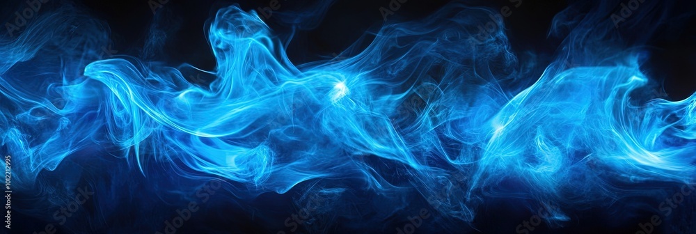 Obraz premium blue flames