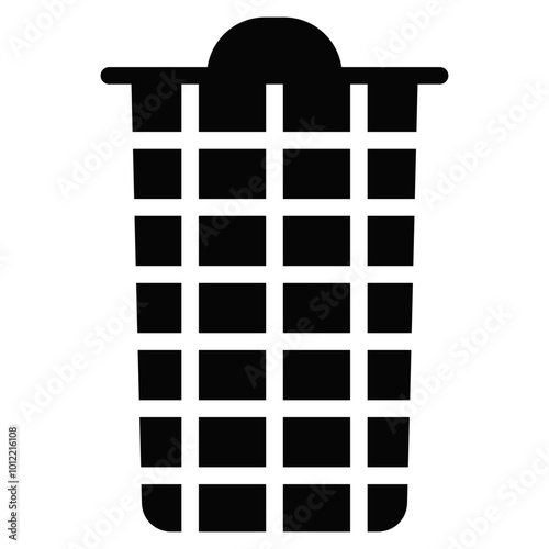 Laundry Basket Vector Icons
