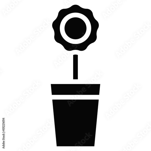 Plant Pot Vector Icons