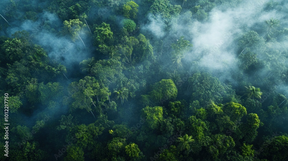 Aerial View of a Tropical Rainforest Aerial View of a Tropical Rainforest