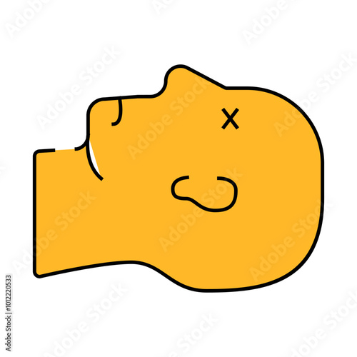death from allergies line icon vector. death from allergies sign. isolated symbol illustration