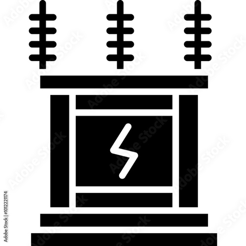 Power Transformer Vector Icons