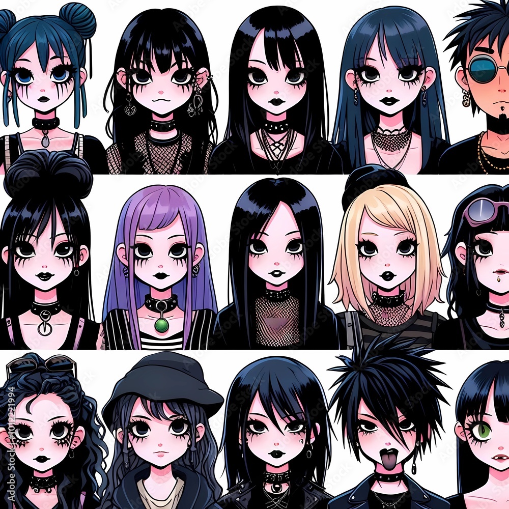 Obraz premium Alt face set