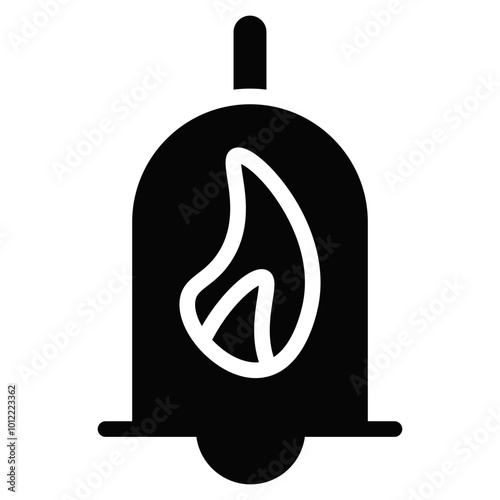 Firefighter Bell Vector Icons