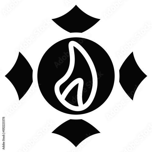 Firefighter Badge Vector Icons