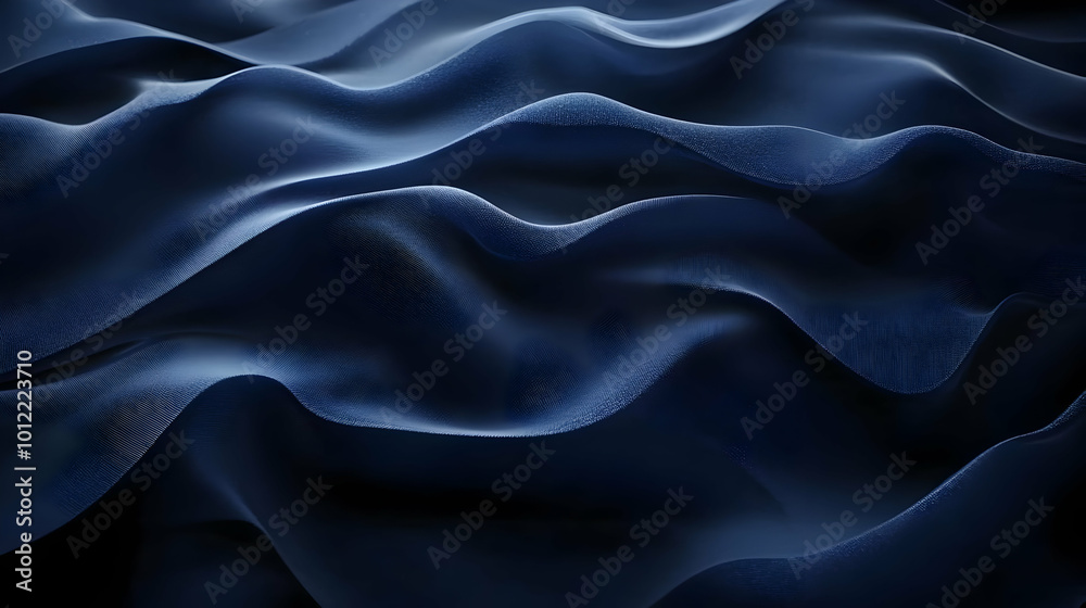 Abstract 3D Blue Waves Background Abstract 3D Blue Waves Background