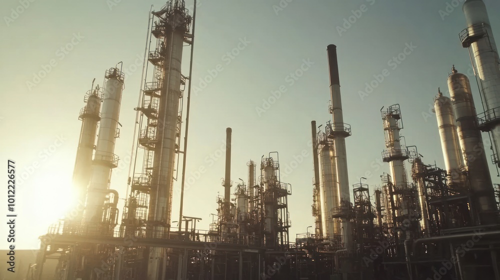 Obraz premium Industrial Sunset