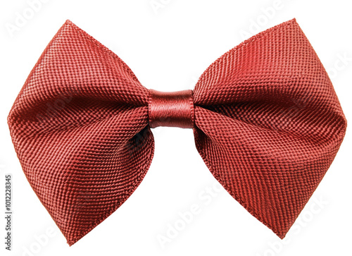 Elegant red satin bow tie suitable for formal occasions and special events