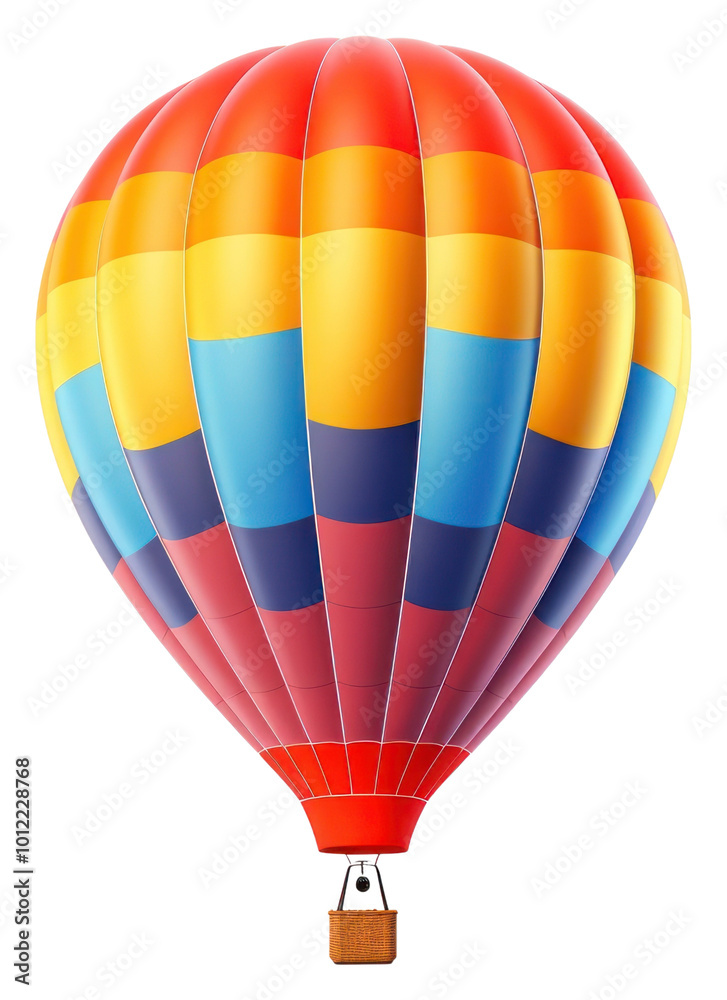 Obraz premium PNG Hot air balloon aircraft vehicle white background.