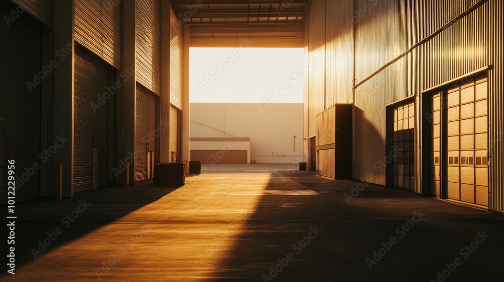 Warehouse Doorway Sunset Warehouse Doorway Sunset