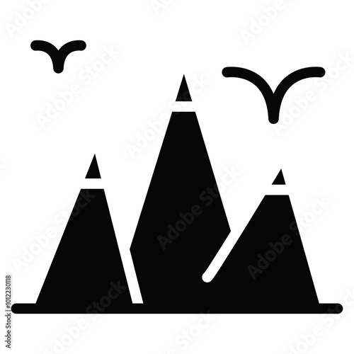 Rocky Mountains Vector Icons