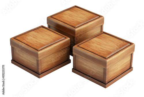 Stacked brown cardboard boxes arranged orderly designed for storage and organ...