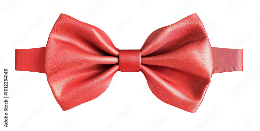 Elegant coral bow tie displayed on a neutral background for formal occasions and attire Elegant coral bow tie displayed on a neutral background for formal occasions and attire