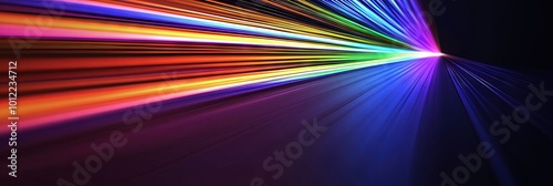 Wallpaper Mural rainbow lasers, speed lines  Torontodigital.ca