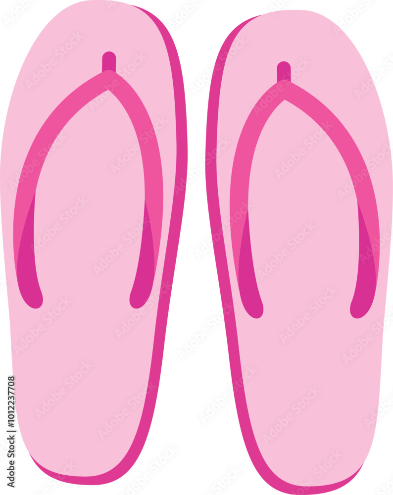 Pink slipper, beach sandals footwear icon. Pink slipper, beach sandals footwear icon.