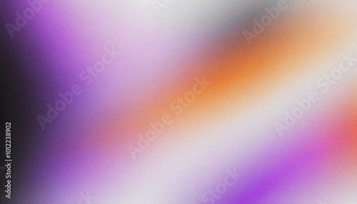 White, Purple, Black, Orange noisy texture banner. Retro noise backdrop with dynamic grainy texture effects