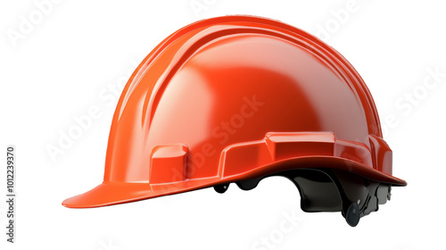 Safety helmet on a transparent background showcasing construction gear for pr...