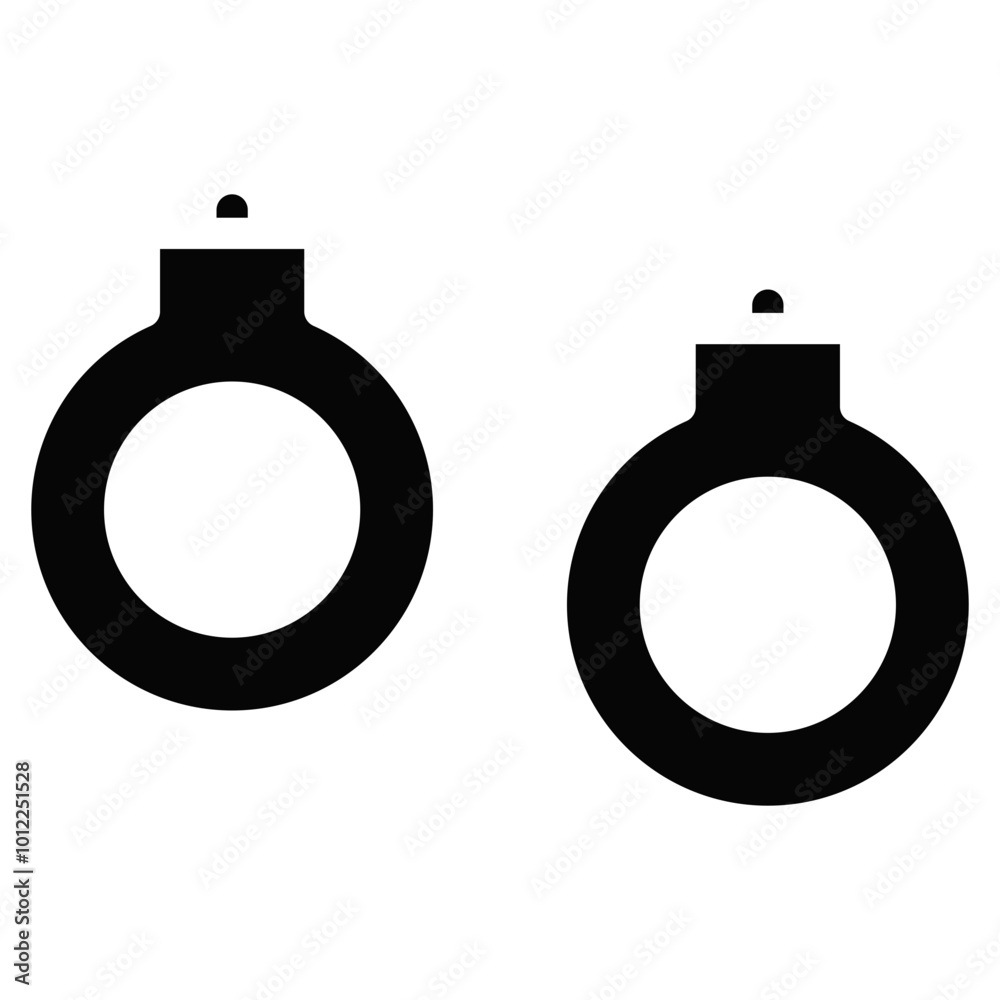 Handcuffs Vector Icons Handcuffs Vector Icons