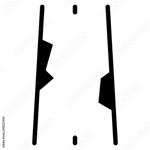 Road Crack Vector Icons