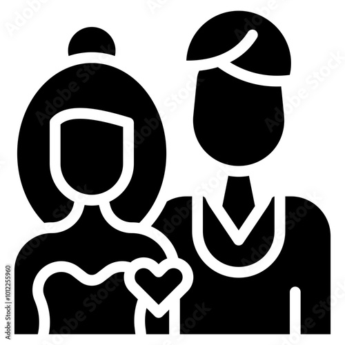 Romantic Couple Vector Icons