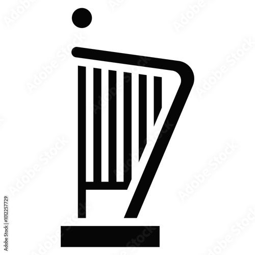Harpist Vector Icons