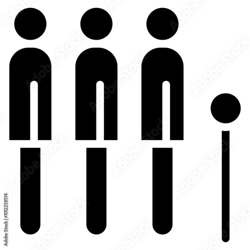 Queue Line Vector Icons