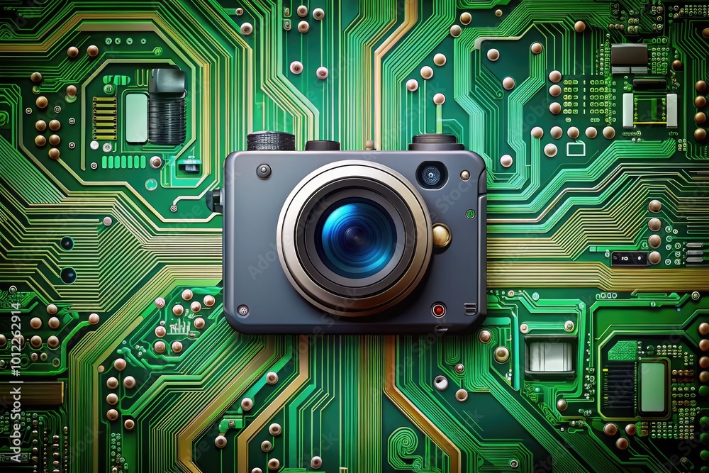 Fototapeta premium High-Quality Vector Circuit Board Design for Technology and Electronics Backgrounds and Illustrations