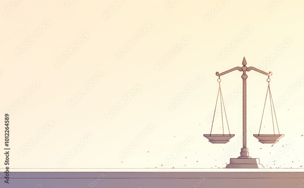 gold Scales of Justice on a Blue Background gold Scales of Justice on a Blue Background