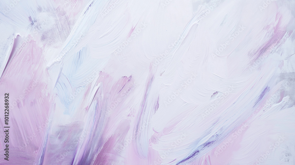 Fototapeta premium Closeup Artwork purple white mix brush stroke, splash color and oil, acrylic paint element.