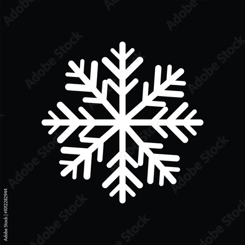 Snowflake icons. Snowflake symbols. Snow icon. Vector illustrator