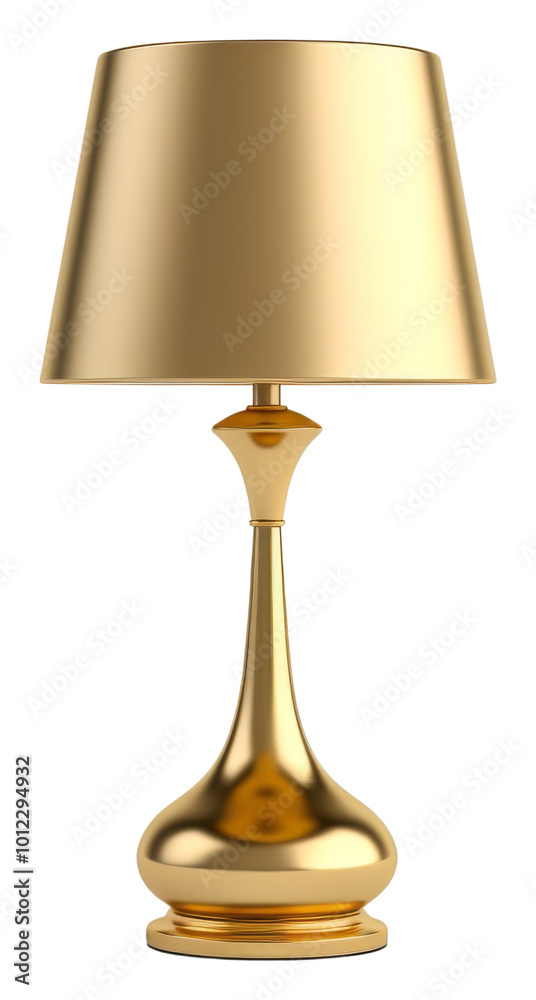Obraz premium PNG Lamp shiny gold white background.