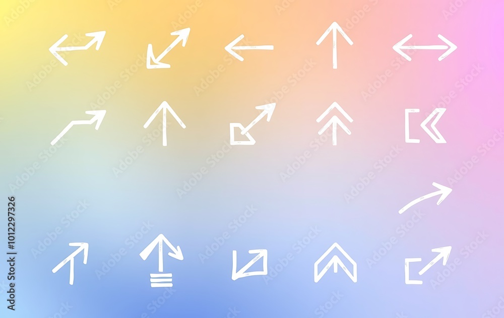 Hand drawn arrow mark icons vector
Hand drawn arrow mark icons vector