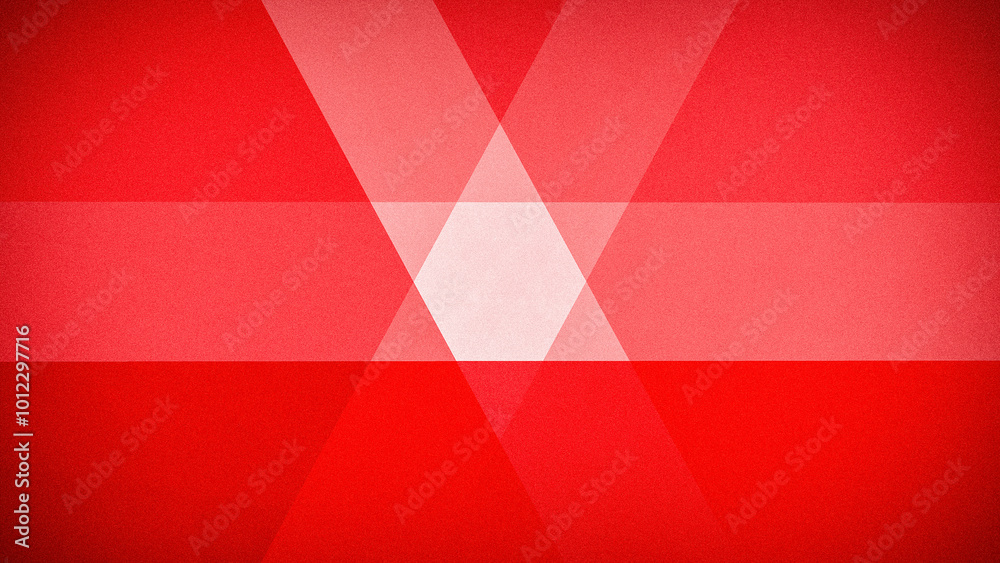 Fototapeta premium A vivid red abstract background with geometric shapes and grainy textures creating a dynamic and modern composition. Suitable for banners, wallpapers, and digital backdrops
