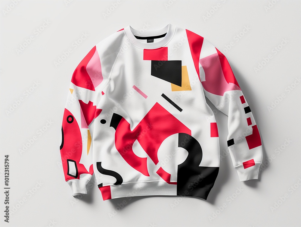 Fototapeta premium Minimalist Style Statement: Sweater Mockup with Bold Typography