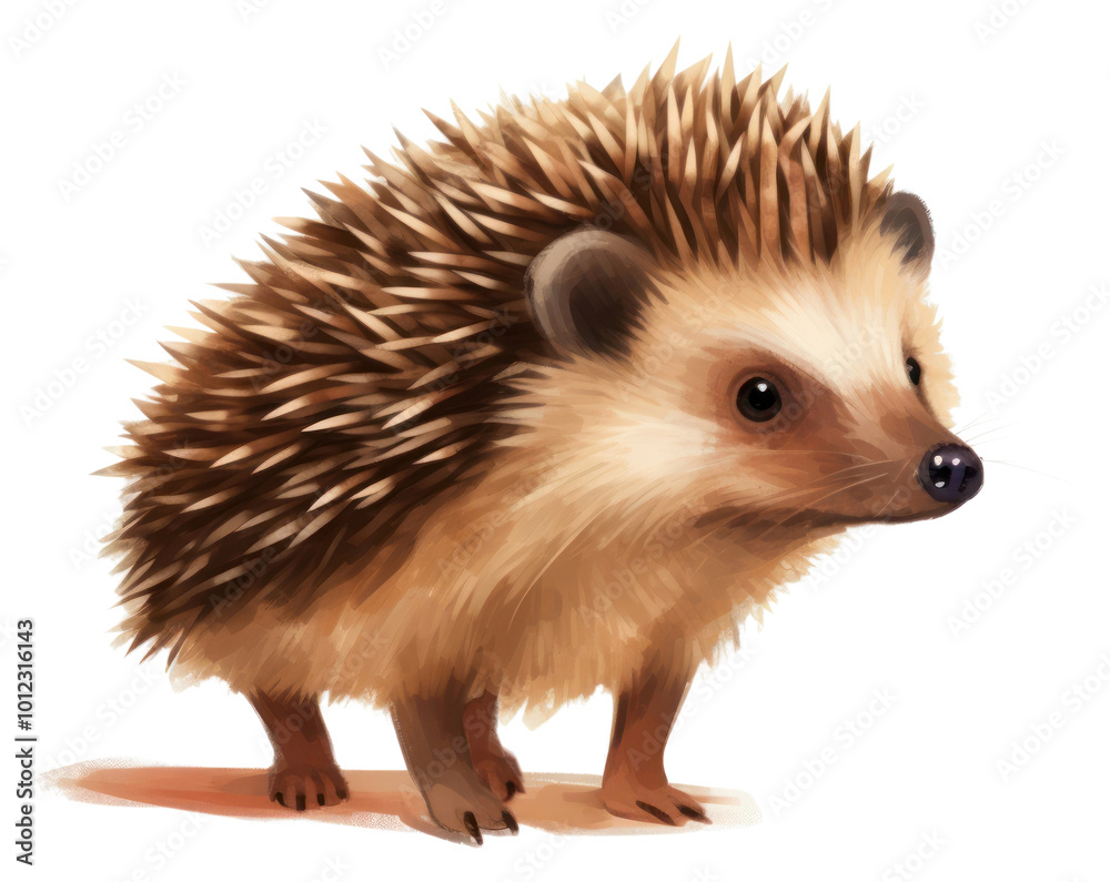 Obraz premium PNG Hedgehog animal mammal cute.