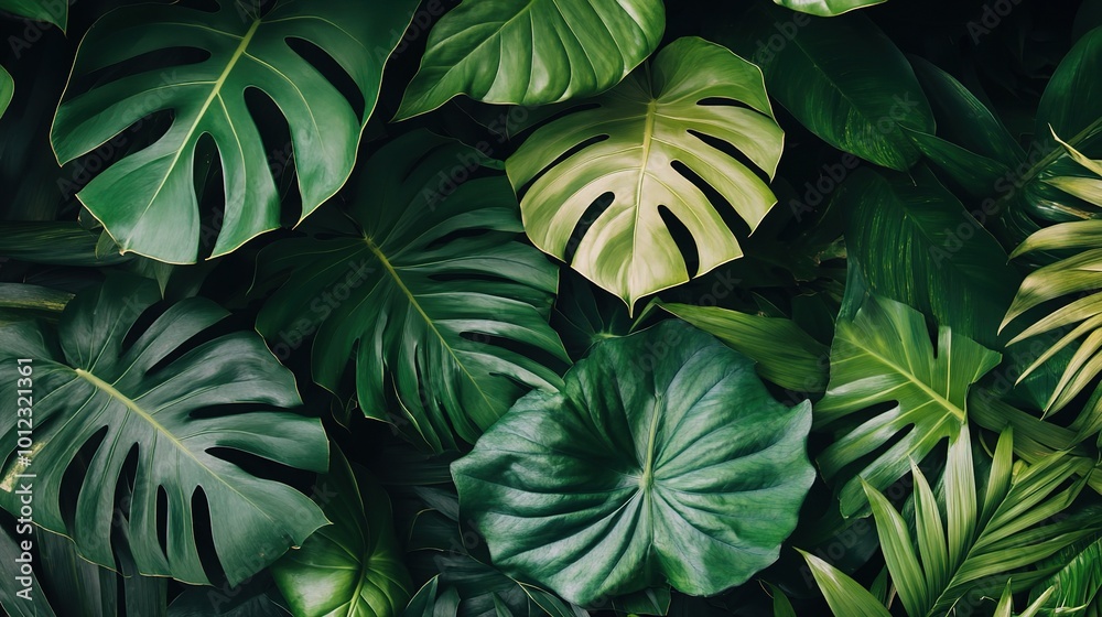 Fototapeta premium Lush Green Leaves Background for Design Projects