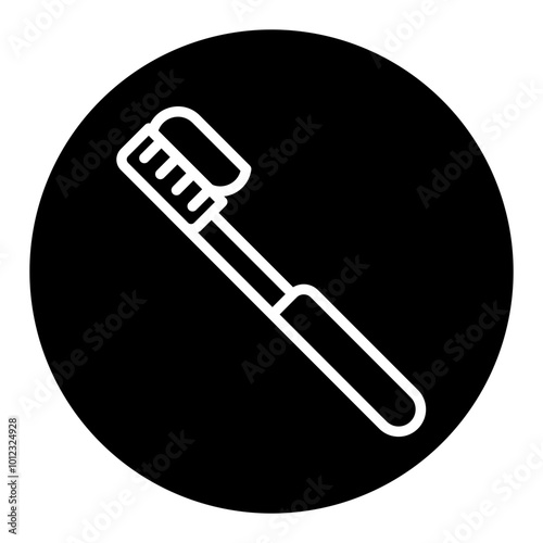 Tooth Paste on Brush Vector Icons